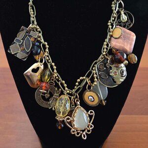 Steampunk/Bougie Necklace-Rock it! One of a Kind-Full of Fun & Style!
